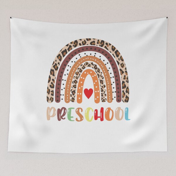 Item preview, Leopard Rainbow Preschool Teacher First Day of School designed and sold by Tatus Brinal.
