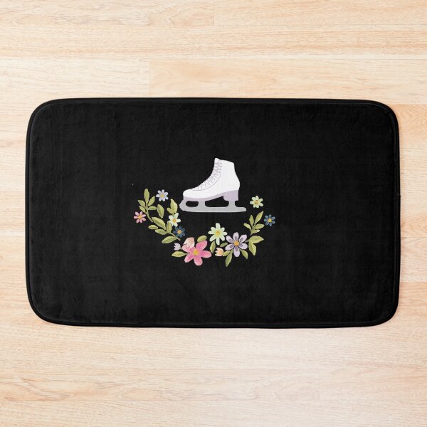 Item preview, Floral Ice Skate- Black Edition designed and sold by Megan-Alice.