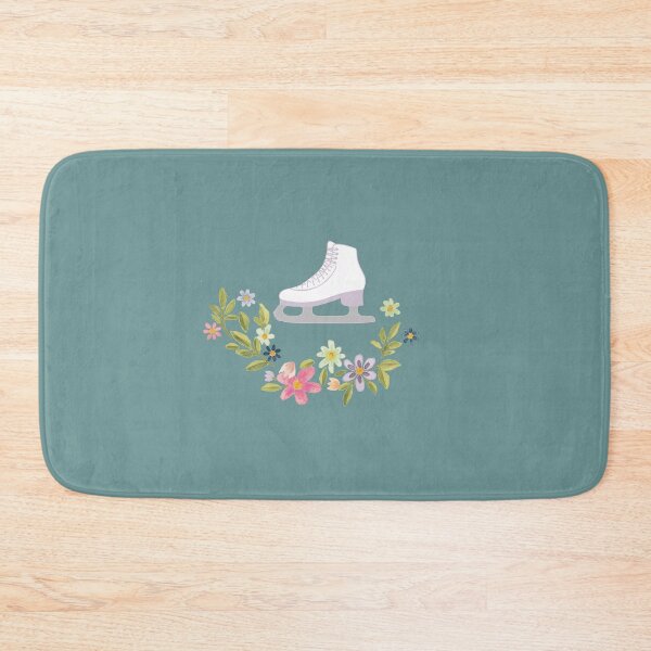 Item preview, Floral Ice Skate- Light Teal Edition designed and sold by Megan-Alice.