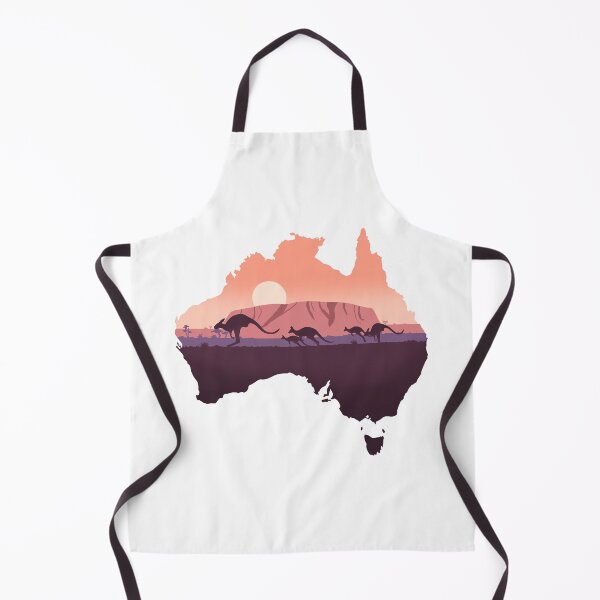 Item preview, Australia, map and landscape designed and sold by landscapeworlds.
