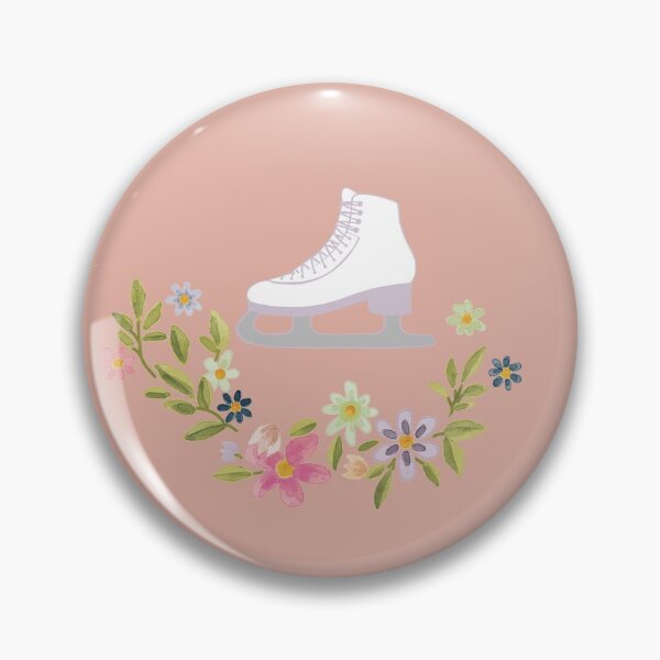 Item preview, Floral Ice Skate- Light Pink Edition designed and sold by Megan-Alice.