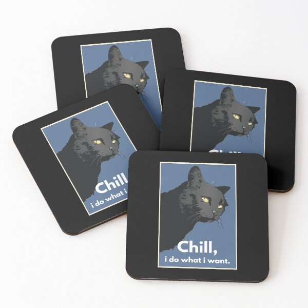Item preview, Chill I Do What I Want Cocky Cat designed and sold by thecooltable.