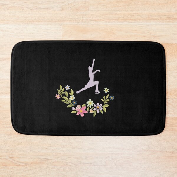 Item preview, Floral Figure Skater- Black Edition designed and sold by Megan-Alice.