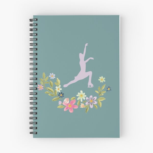 Item preview, Floral Figure Skater- Light Teal Edition designed and sold by Megan-Alice.
