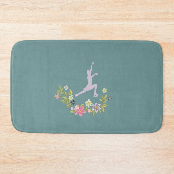 Item preview, Floral Figure Skater- Light Teal Edition designed and sold by Megan-Alice.