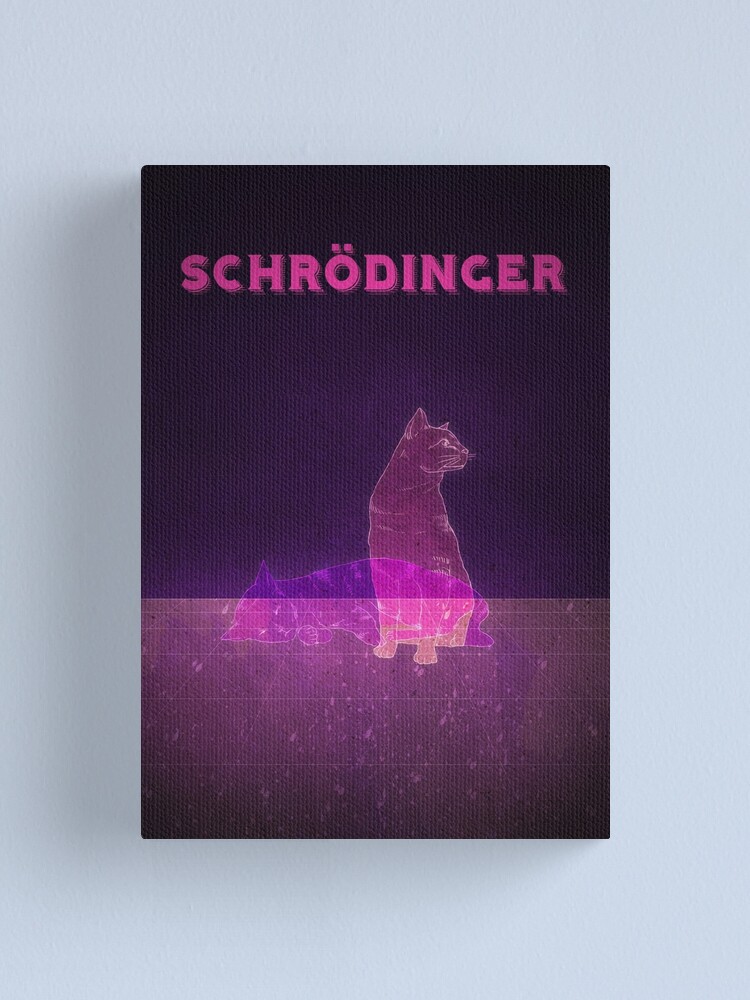 Alternate view of Schrodinger's Cat Canvas Print