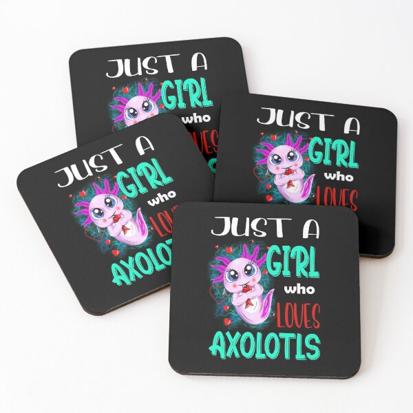Item preview, Just a Girl Who Loves Axolotls, Cute Axolotl Art designed and sold by orangeblue21.