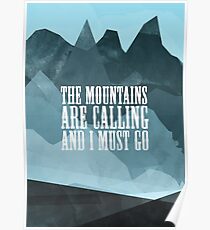 Mountains are calling Poster