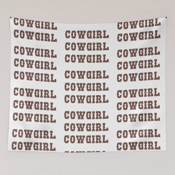 Item preview, brown cowgirl text sticker pack designed and sold by shopmydesign.