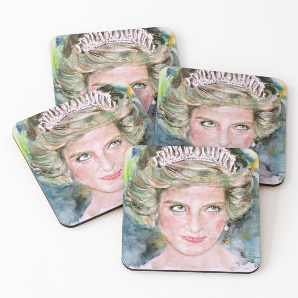 Item preview, DIANA - PRINCESS of WALES - watercolor portrait.4 designed and sold by lautir.