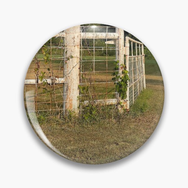 Item preview, white rusty metal farm gate  designed and sold by Revinished.