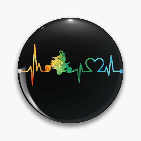 Item preview, ATV BICYCLE HEARTBEAT WATERCOLOR designed and sold by WinghiDesign.