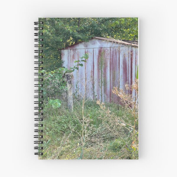Item preview, antiguo edificio de metal oxidado designed and sold by Revinished.