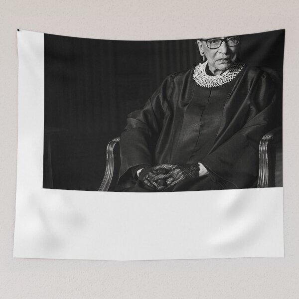 Item preview, Ruth Bader Ginsburg RIP black and white rbg designed and sold by emcazalet.