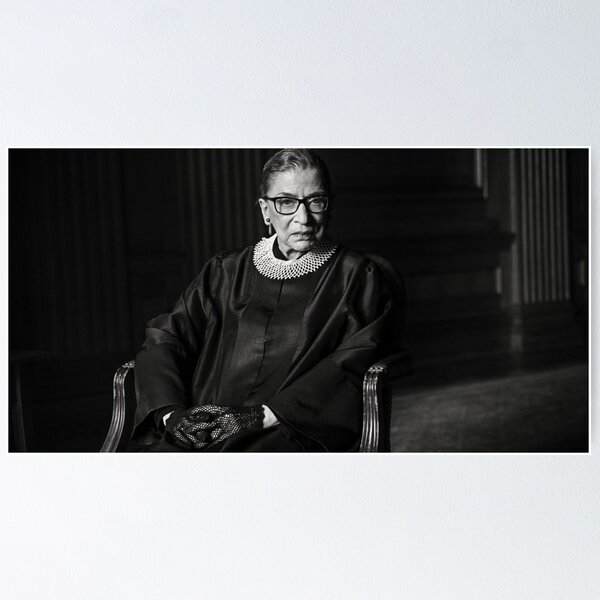 Item preview, Ruth Bader Ginsburg RIP black and white rbg designed and sold by emcazalet.