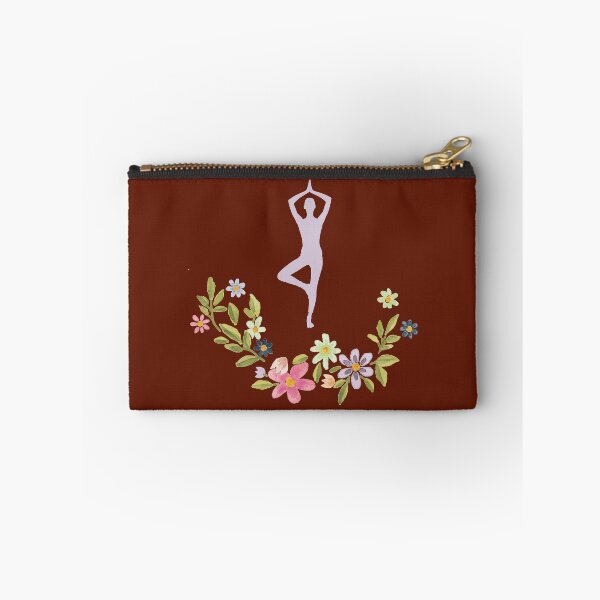 Item preview, Floral Vrikshasana Yoga Pose-Red Edition designed and sold by Megan-Alice.