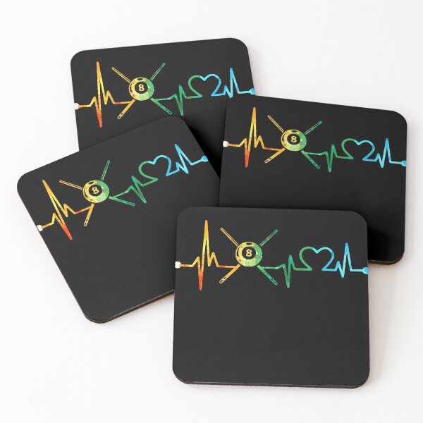 Item preview, BILLIARD HEARTBEAT WATERCOLOR designed and sold by WinghiDesign.