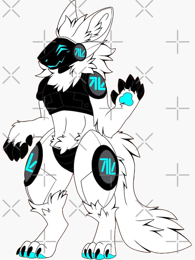 Flowfell on X: Pet your nearest protogen Shaded fullbody