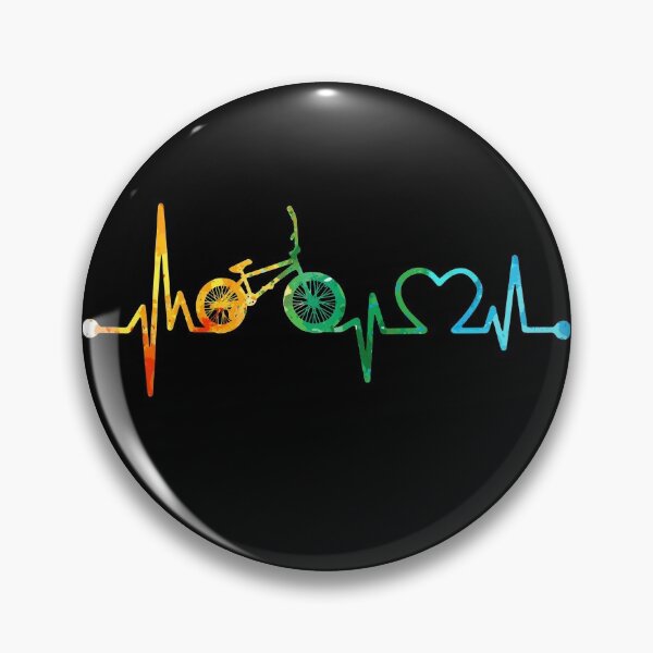 Artikelvorschau, BMX HEARTBEAT AQUARELL entworfen und verkauft von WinghiDesign.