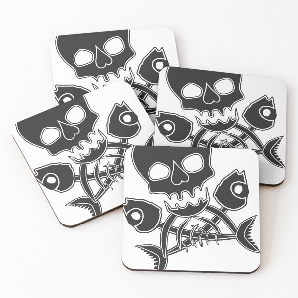 Item preview, Pirate Skull and Fishbones - Tattoo Style Graphic Poster Print designed and sold by CloneDigitalArt.