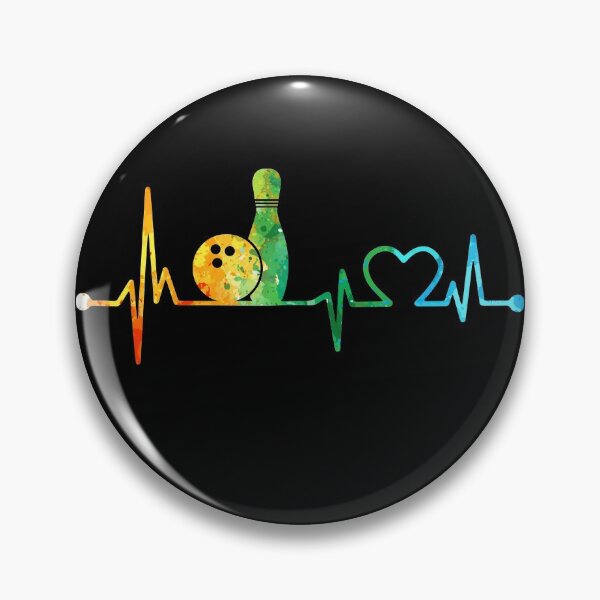 Item preview, BOWLING HEARTBEAT WATERCOLOR designed and sold by WinghiDesign.