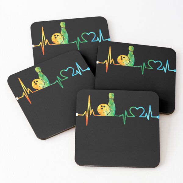 Item preview, BOWLING HEARTBEAT WATERCOLOR designed and sold by WinghiDesign.