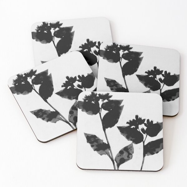 Item preview, Black and White Moody Floral designed and sold by Janine Aykens.