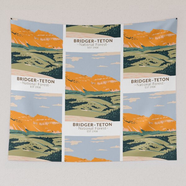 Item preview, Bridger Teton National Forest Sheep Mountain Vintage designed and sold by KrisSidDesigns.