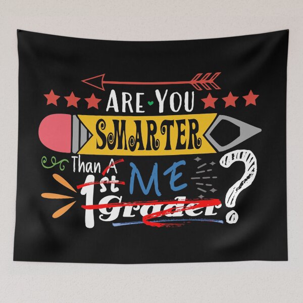 Item preview, Are You Smarter Than A First Grader? (First Grader : Dark) designed and sold by the-krisney-way.