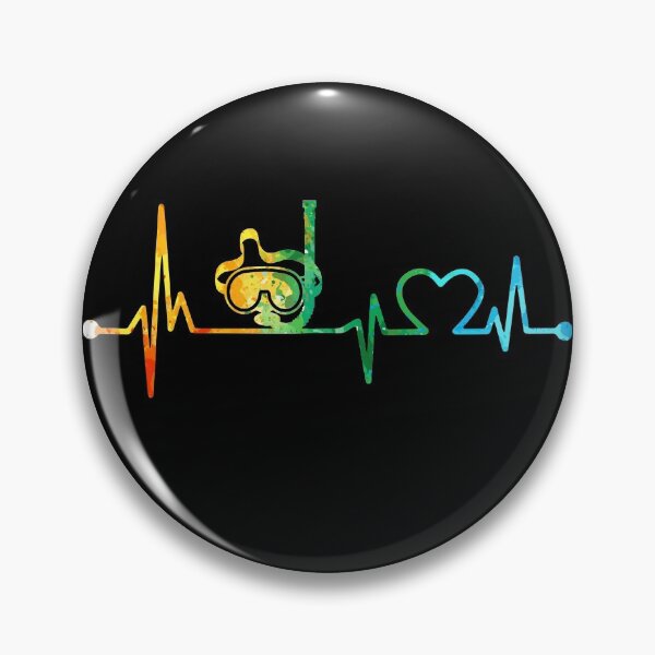 Item preview, DIVING  HEARTBEAT WATERCOLOR designed and sold by WinghiDesign.