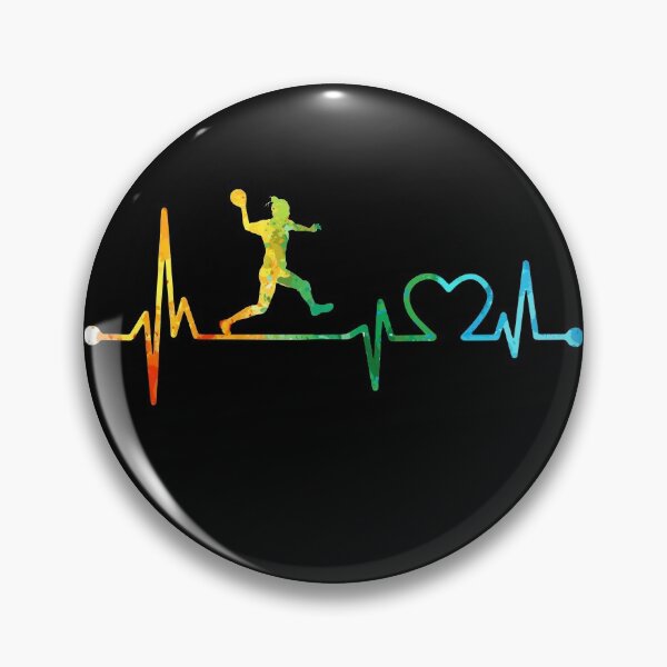 Item preview, HANDBALL HEARTBEAT WATERCOLOR designed and sold by WinghiDesign.