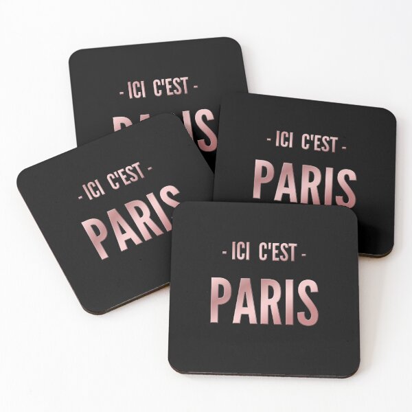 Aperçu de l'œuvre Ici c'est Paris Or Rose créée et vendue par MrJean.