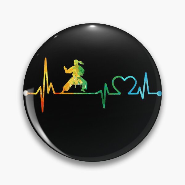 Item preview, KARATE HEARTBEAT WATERCOLOR designed and sold by WinghiDesign.