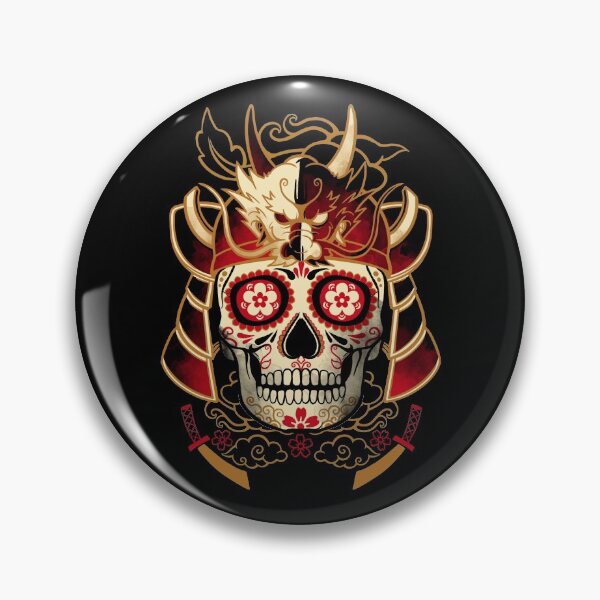 Artikelvorschau, Samurai Calavera Schädel entworfen und verkauft von NemiMakeit.
