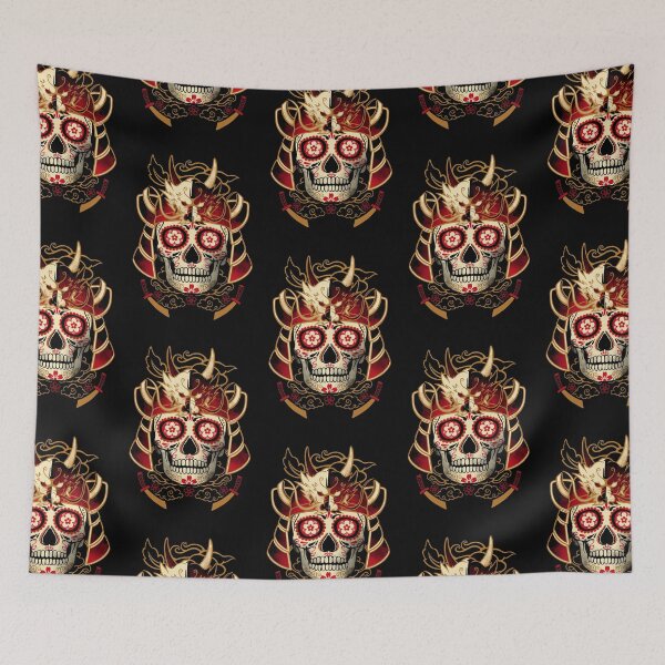 Artikelvorschau, Samurai Calavera Schädel entworfen und verkauft von NemiMakeit.