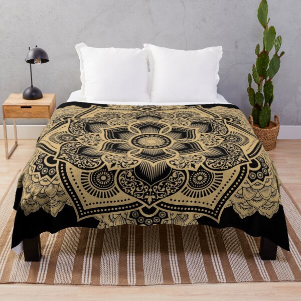Item preview, Round Mandala Art Gold designed and sold by artomazo.