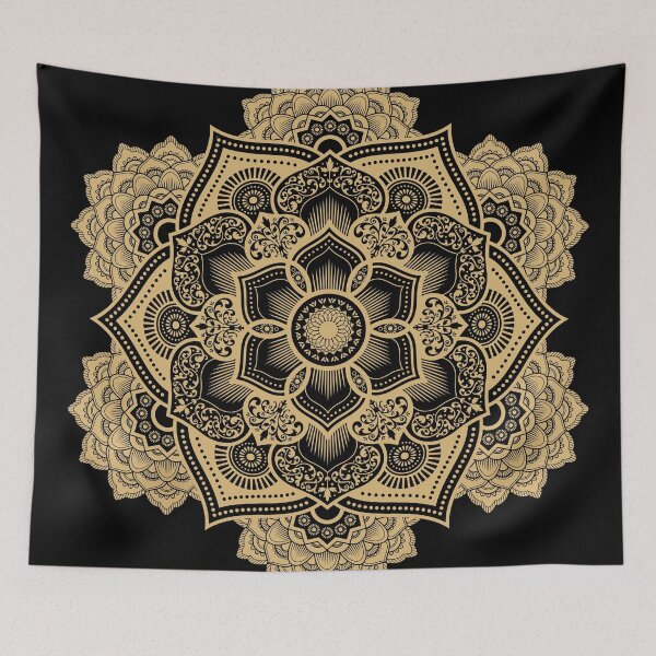 Item preview, Round Mandala Art Gold designed and sold by artomazo.