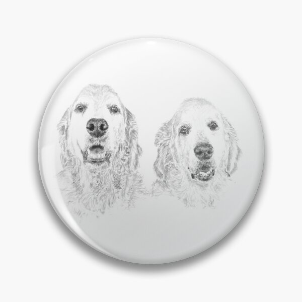 Item preview, Golden retriever brothers designed and sold by Caroline Chatfield.