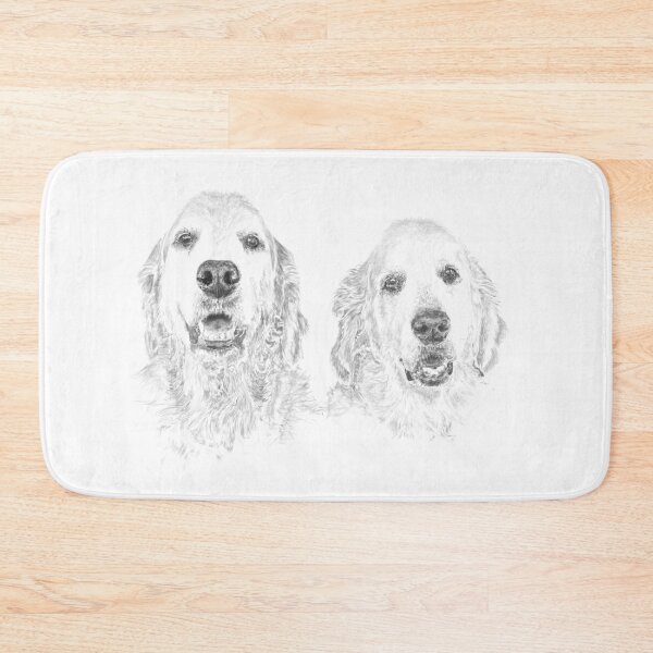 Item preview, Golden retriever brothers designed and sold by Caroline Chatfield.