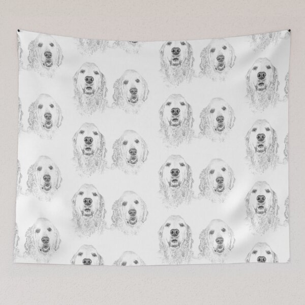 Item preview, Golden retriever brothers designed and sold by Caroline Chatfield.