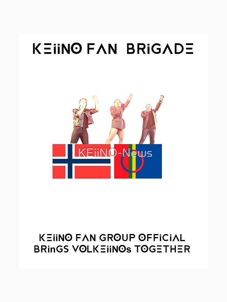 Thumbnail 7 of 7, Classic T-Shirt, KEiiNO Fan Brigade by KEiiNO Fan Group Official. Get your own KEiiNO fan group T-shirt, showing off your fandom of Tom Hugo, Alexandra Rotan and Fred Buljo, Norwegians contribution to Eurovision 2019. designed and sold by KEiiNO-News.