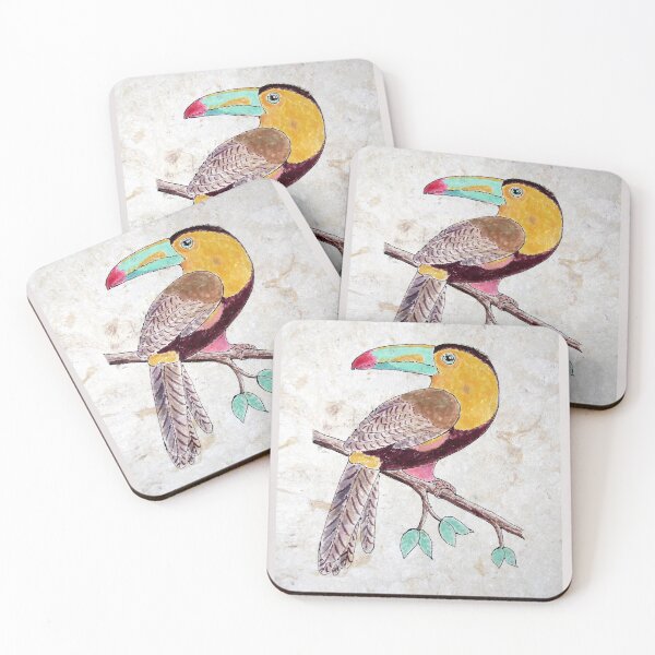 Item preview, amate toucan designed and sold by Lacambalam.