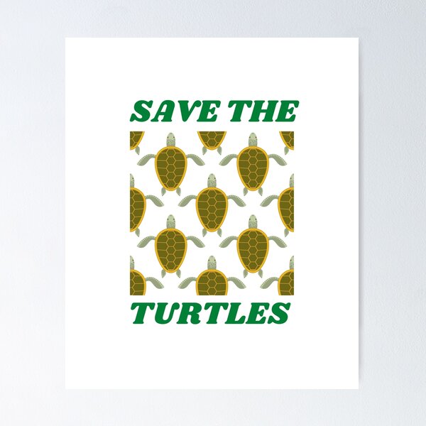 Turtle straws jaws Poster for Sale by DeBellis467