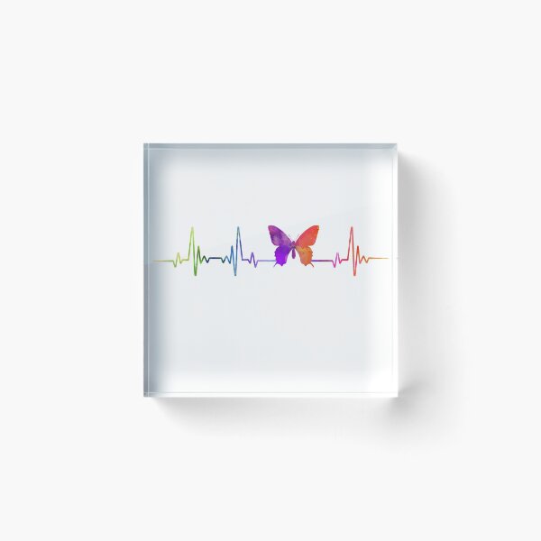 Item preview, Butterfly heartbeat watercolor designed and sold by loves789.
