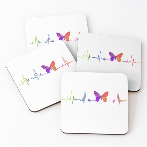 Item preview, Butterfly heartbeat watercolor designed and sold by loves789.