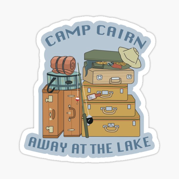 Away At The Lake Sticker Sticker