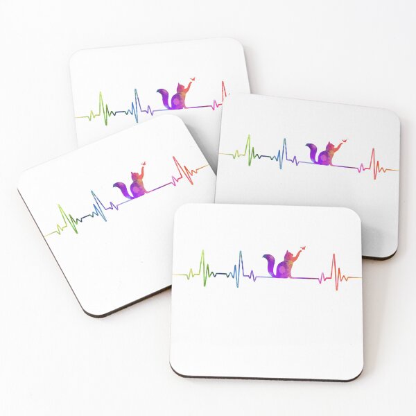 Item preview, Cat heartbeat watercolor designed and sold by loves789.