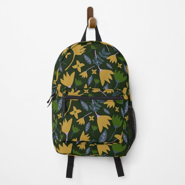 Item preview, Green and Yellow Seamless Floral Pattern designed and sold by bonfimarts.