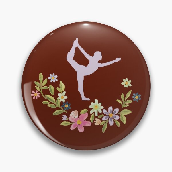 Item preview, Floral Natarajasana Yoga Pose- Red Edition designed and sold by Megan-Alice.