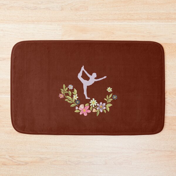 Item preview, Floral Natarajasana Yoga Pose- Red Edition designed and sold by Megan-Alice.